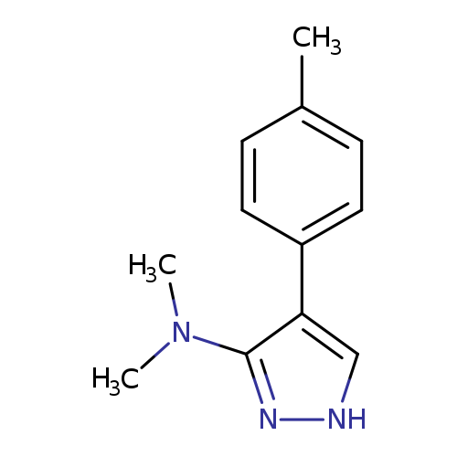 N,N-dimethyl-4-(4-methylphenyl)-1H-pyrazol-3-amine