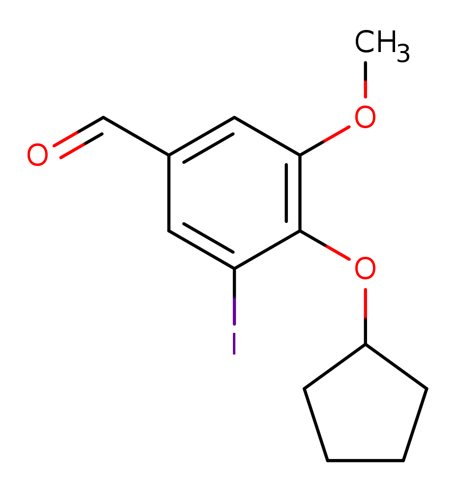 4-(cyclopentyloxy)-3-iodo-5-methoxybenzaldehyde