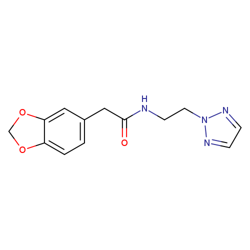 2-(2H-1,3-benzodioxol-5-yl)-N-[2-(2H-1,2,3-triazol-2-yl)ethyl]acetamide
