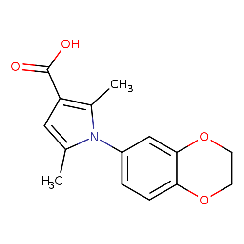1-(2,3-dihydro-1,4-benzodioxin-6-yl)-2,5-dimethylpyrrole-3-carboxylic acid