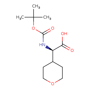 2H-Pyran-4-acetic acid, α-[[(1,1-dimethylethoxy)carbonyl]amino]tetrahydro-, (αR)-