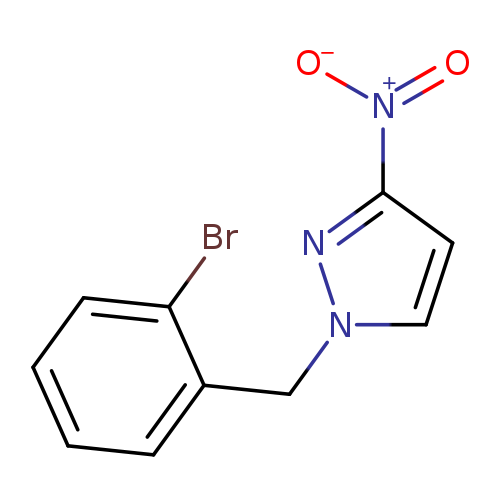 1-[(2-bromophenyl)methyl]-3-nitro-1H-pyrazole