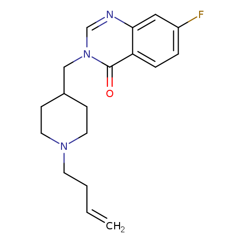 3-{[1-(but-3-en-1-yl)piperidin-4-yl]methyl}-7-fluoro-3,4-dihydroquinazolin-4-one