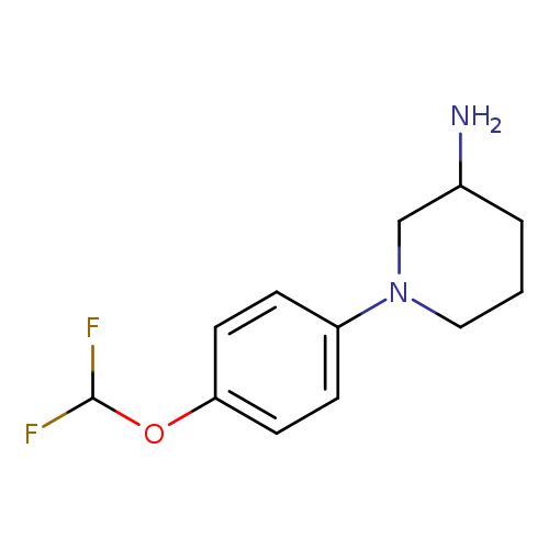 1-[4-(difluoromethoxy)phenyl]piperidin-3-amine