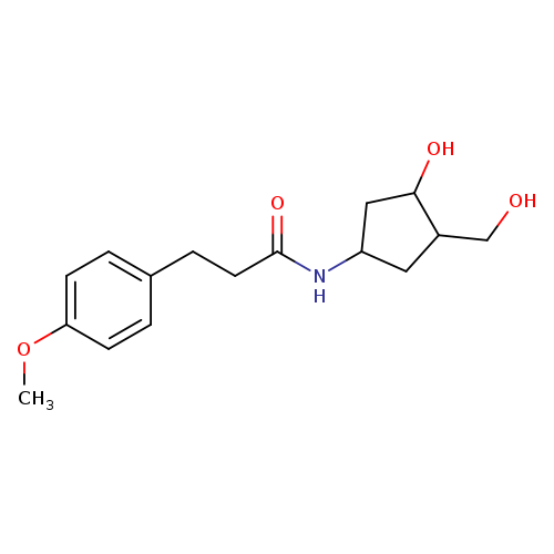 N-[3-hydroxy-4-(hydroxymethyl)cyclopentyl]-3-(4-methoxyphenyl)propanamide