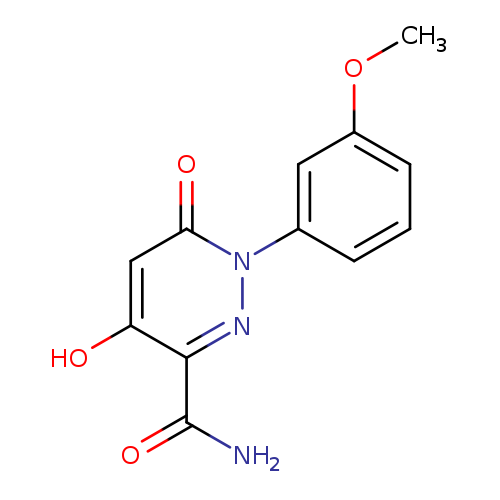 4-hydroxy-1-(3-methoxyphenyl)-6-oxo-1,6-dihydropyridazine-3-carboxamide