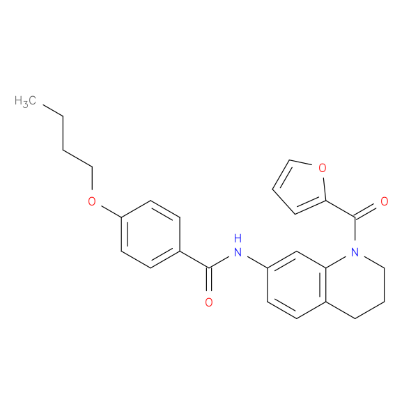 4-butoxy-N-[1-(furan-2-carbonyl)-1,2,3,4-tetrahydroquinolin-7-yl]benzamide