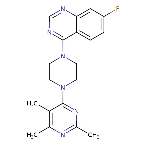 7-fluoro-4-[4-(2,5,6-trimethylpyrimidin-4-yl)piperazin-1-yl]quinazoline