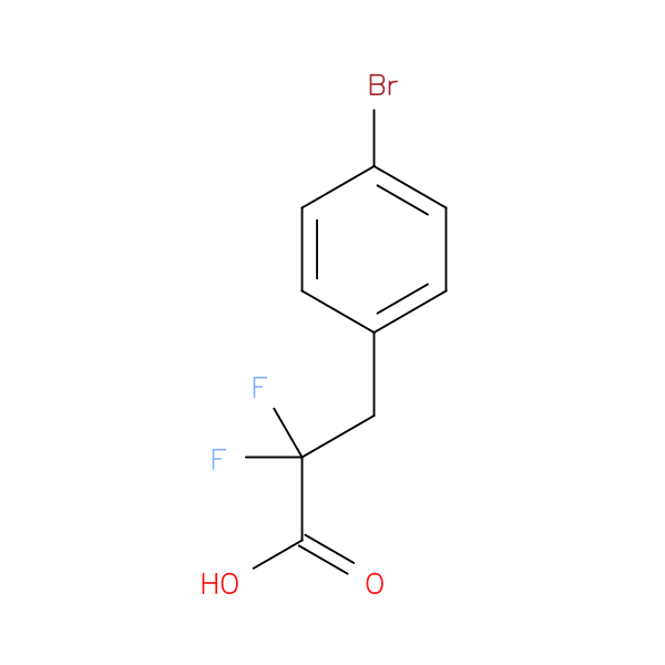 3-(4-bromophenyl)-2,2-difluoropropanoic acid