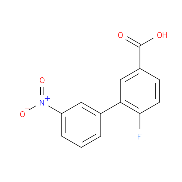4-Fluoro-3-(3-nitrophenyl)benzoic acid