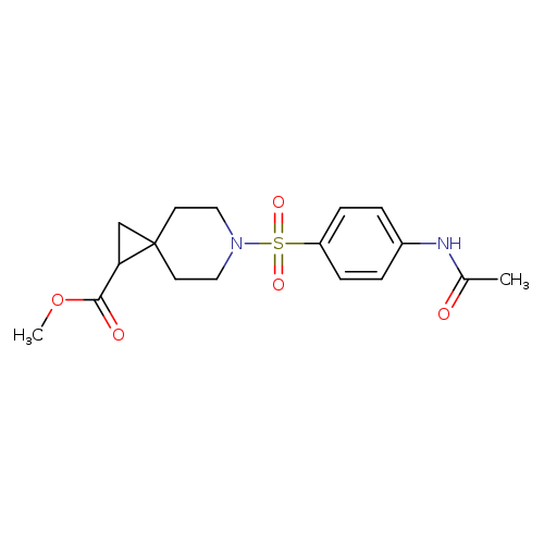 methyl 6-(4-acetamidobenzenesulfonyl)-6-azaspiro[2.5]octane-1-carboxylate