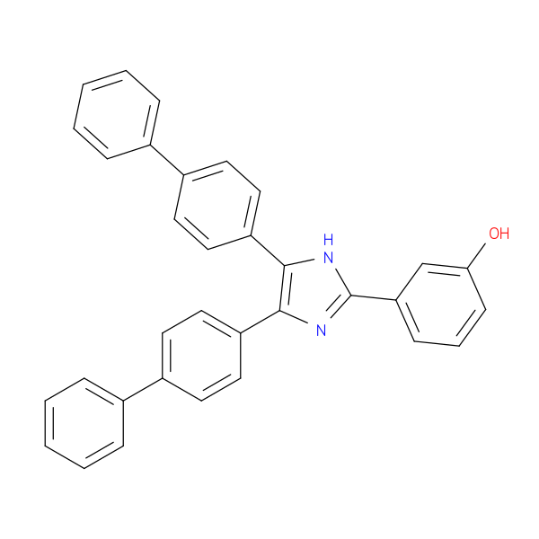 3-[4,5-Bis(4-phenylphenyl)-1H-imidazol-2-yl]phenol