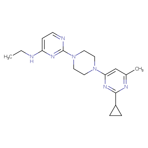 2-[4-(2-cyclopropyl-6-methylpyrimidin-4-yl)piperazin-1-yl]-N-ethylpyrimidin-4-amine