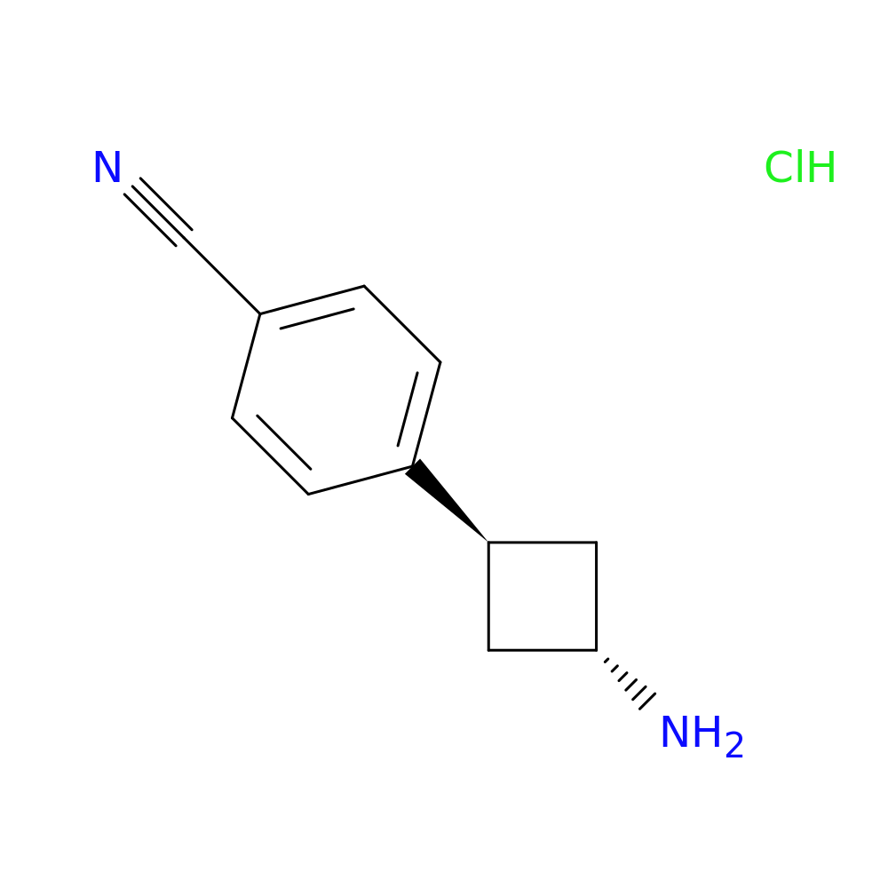 4-[(1r,3r)-3-aminocyclobutyl]benzonitrile hydrochloride