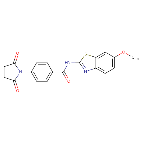 4-(2,5-dioxopyrrolidin-1-yl)-N-(6-methoxy-1,3-benzothiazol-2-yl)benzamide