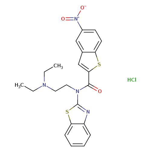N-(1,3-benzothiazol-2-yl)-N-[2-(diethylamino)ethyl]-5-nitro-1-benzothiophene-2-carboxamide hydrochloride