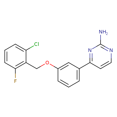 4-{3-[(2-chloro-6-fluorophenyl)methoxy]phenyl}pyrimidin-2-amine