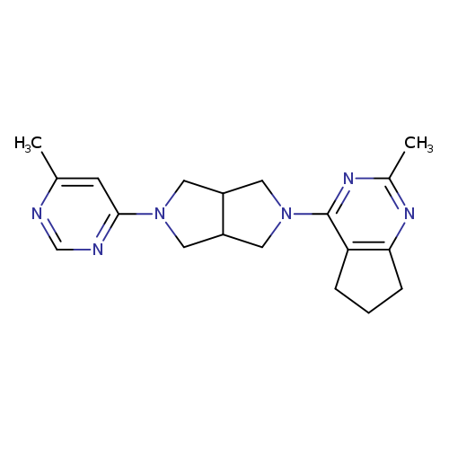 4-methyl-6-(5-{2-methyl-5H,6H,7H-cyclopenta[d]pyrimidin-4-yl}-octahydropyrrolo[3,4-c]pyrrol-2-yl)pyrimidine