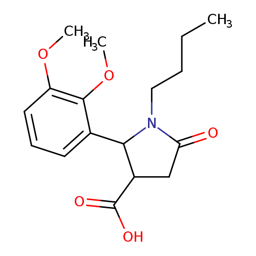 1-Butyl-2-(2,3-dimethoxyphenyl)-5-oxopyrrolidine-3-carboxylic acid