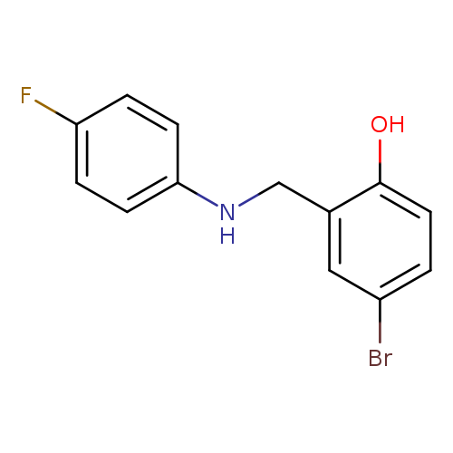 4-bromo-2-{[(4-fluorophenyl)amino]methyl}phenol