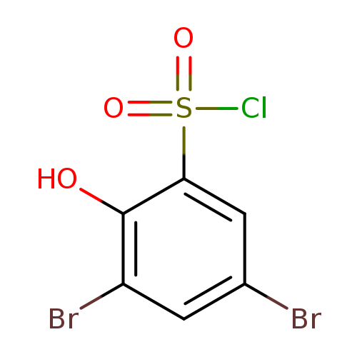 3,5-dibromo-2-hydroxybenzene-1-sulfonyl chloride