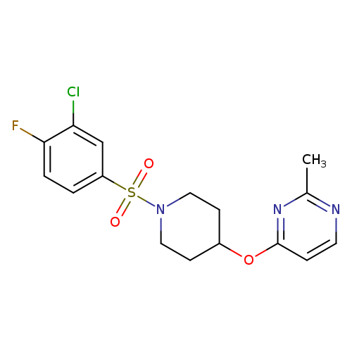 4-{[1-(3-chloro-4-fluorobenzenesulfonyl)piperidin-4-yl]oxy}-2-methylpyrimidine