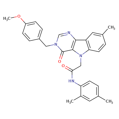 N-(2,4-dimethylphenyl)-2-{3-[(4-methoxyphenyl)methyl]-8-methyl-4-oxo-3H,4H,5H-pyrimido[5,4-b]indol-5-yl}acetamide