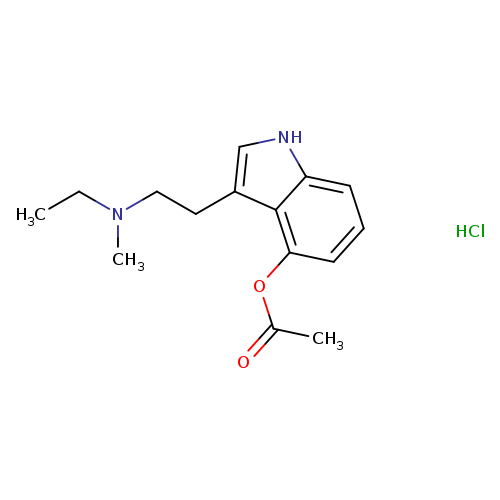 3-[2-(ethylmethylamino)ethyl]-1H-indol-4-ol4-acetate,monohydrochloride
