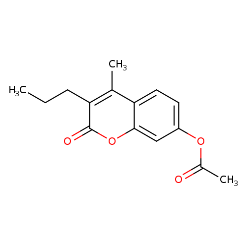 2H-1-Benzopyran-2-one, 7-(acetyloxy)-4-methyl-3-propyl-