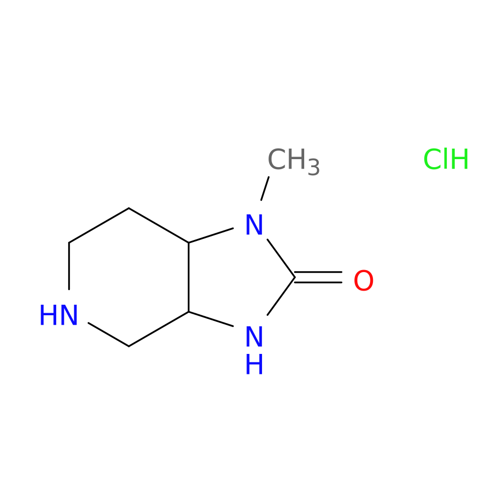 1-methyl-octahydro-1H-imidazolidino[4,5-c]pyridin-2-one hydrochloride