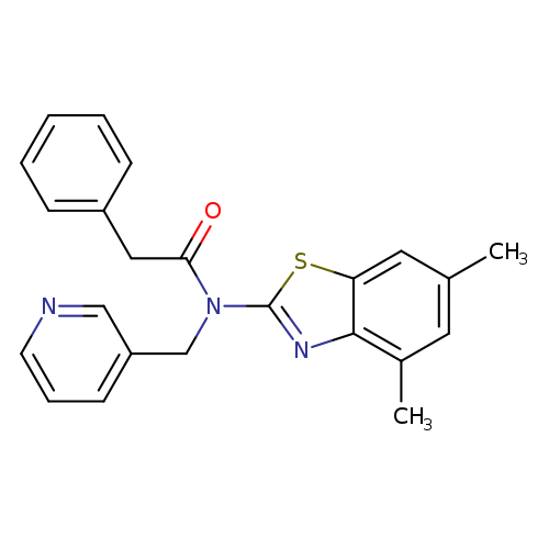 N-(4,6-dimethyl-1,3-benzothiazol-2-yl)-2-phenyl-N-[(pyridin-3-yl)methyl]acetamide