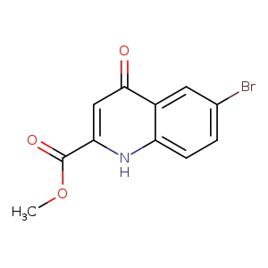 2-Quinolinecarboxylic acid, 6-bromo-1,4-dihydro-4-oxo-, methyl ester