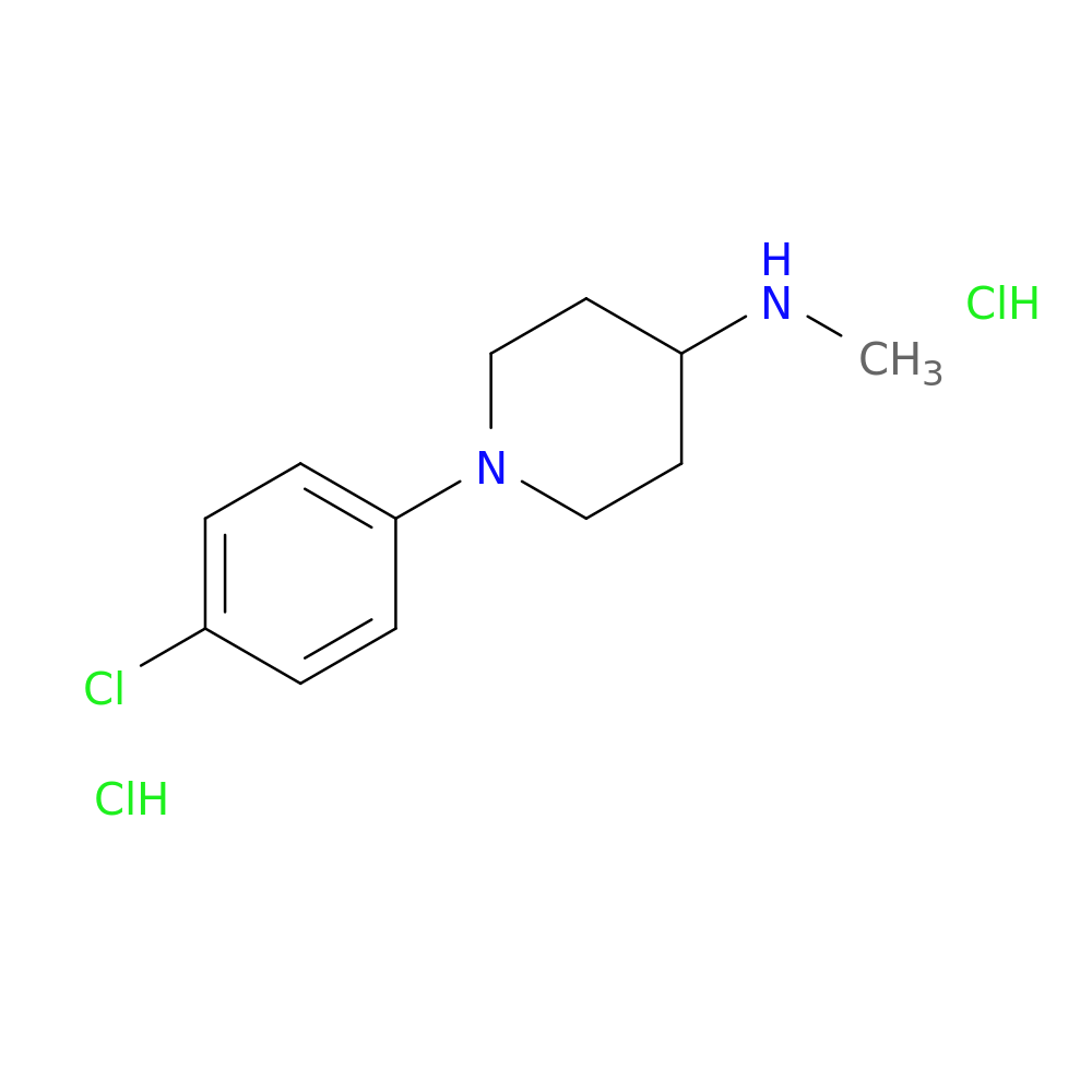 1-(4-chlorophenyl)-N-methylpiperidin-4-amine dihydrochloride