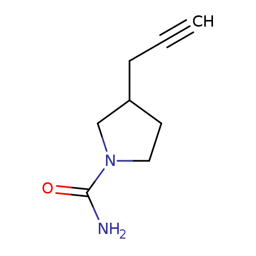 3-(prop-2-yn-1-yl)pyrrolidine-1-carboxamide