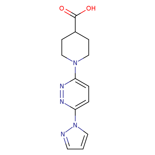 1-[6-(1H-pyrazol-1-yl)pyridazin-3-yl]piperidine-4-carboxylic acid