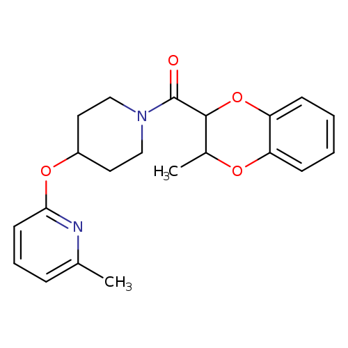 2-methyl-6-{[1-(3-methyl-2,3-dihydro-1,4-benzodioxine-2-carbonyl)piperidin-4-yl]oxy}pyridine