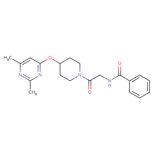 N-(2-{4-[(2,6-dimethylpyrimidin-4-yl)oxy]piperidin-1-yl}-2-oxoethyl)benzamide
