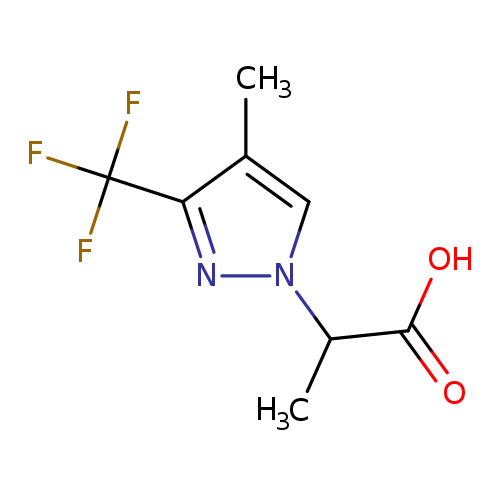 2-(4-Methyl-3-(trifluoromethyl)-1H-pyrazol-1-yl)propanoic acid