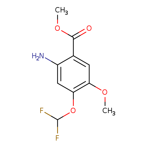 methyl 2-amino-4-(difluoromethoxy)-5-methoxybenzoate