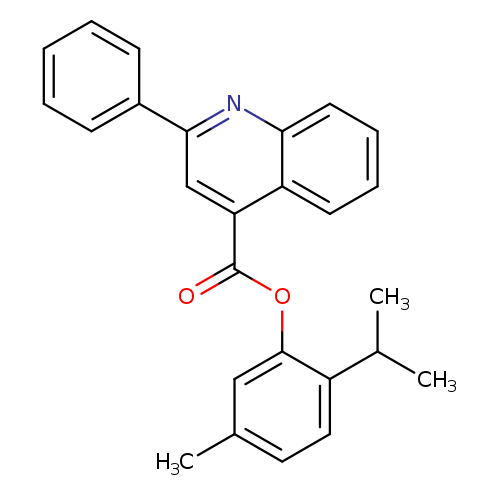 2-isopropyl-5-methylphenyl 2-phenyl-4-quinolinecarboxylate
