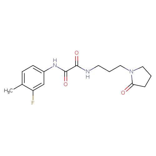 N'-(3-fluoro-4-methylphenyl)-N-[3-(2-oxopyrrolidin-1-yl)propyl]ethanediamide