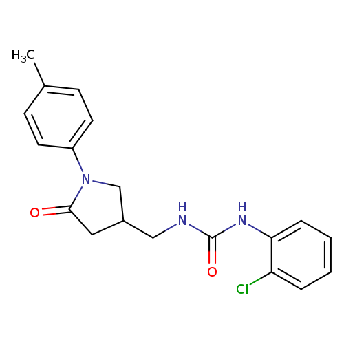 1-(2-chlorophenyl)-3-{[1-(4-methylphenyl)-5-oxopyrrolidin-3-yl]methyl}urea