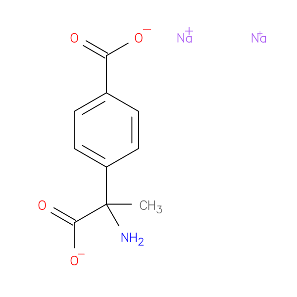 Benzeneacetic acid, α-amino-4-carboxy-α-methyl-, sodium salt (1:1)