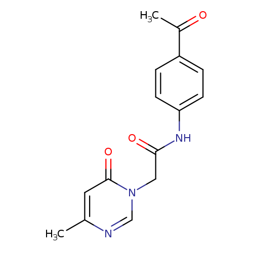 N-(4-acetylphenyl)-2-(4-methyl-6-oxo-1,6-dihydropyrimidin-1-yl)acetamide