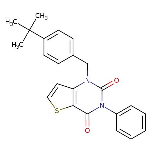 1-[(4-tert-butylphenyl)methyl]-3-phenyl-1H,2H,3H,4H-thieno[3,2-d]pyrimidine-2,4-dione