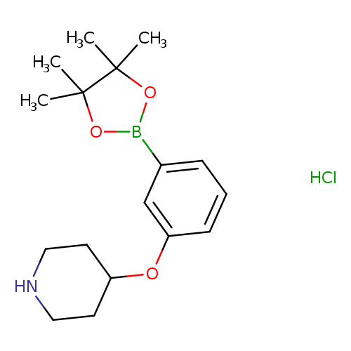 4-[3-(Tetramethyl-1,3,2-dioxaborolan-2-yl)phenoxy]piperidine hydrochloride