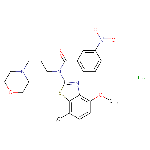 N-(4-methoxy-7-methyl-1,3-benzothiazol-2-yl)-N-[3-(morpholin-4-yl)propyl]-3-nitrobenzamide hydrochloride