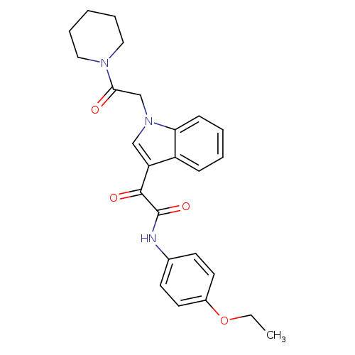 N-(4-ethoxyphenyl)-2-oxo-2-{1-[2-oxo-2-(piperidin-1-yl)ethyl]-1H-indol-3-yl}acetamide
