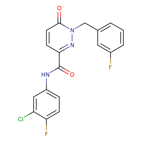 N-(3-chloro-4-fluorophenyl)-1-[(3-fluorophenyl)methyl]-6-oxo-1,6-dihydropyridazine-3-carboxamide