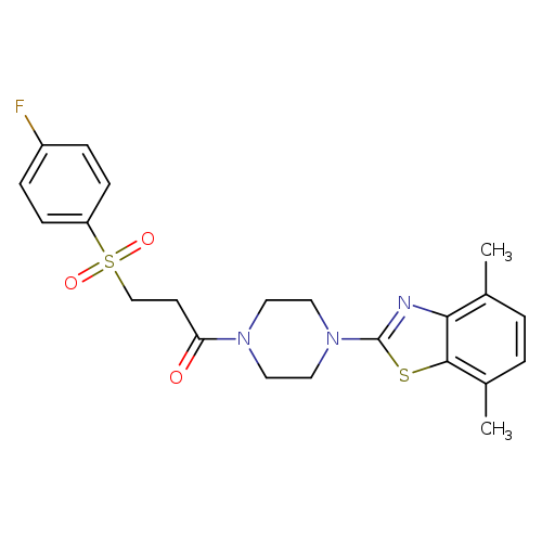 1-[4-(4,7-dimethyl-1,3-benzothiazol-2-yl)piperazin-1-yl]-3-(4-fluorobenzenesulfonyl)propan-1-one